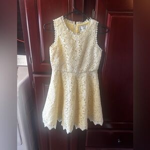Rare Editions Yellow Lace Formal Dress for Kids